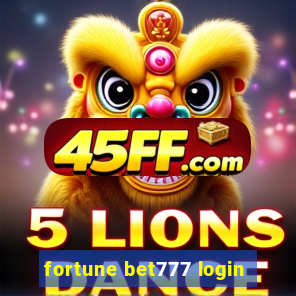fortune bet777 login